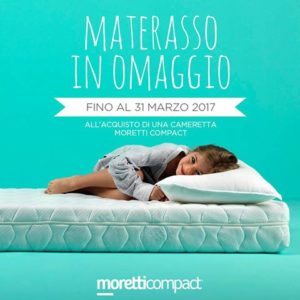 Materasso in Omaggio con Moretti Compact